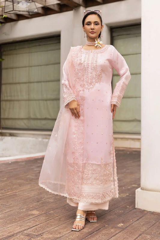 SIMRANS Mehrunisa premium 3 piece mummy & me Ladies pink outfit 1