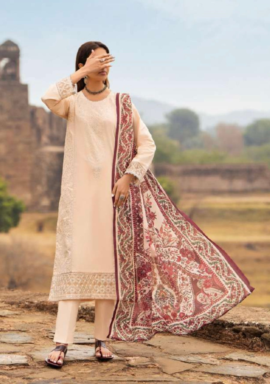 CASUALLITE ‘SKY STORIES’ | EMBROIDERED COTTON 3PC READYMADE |07