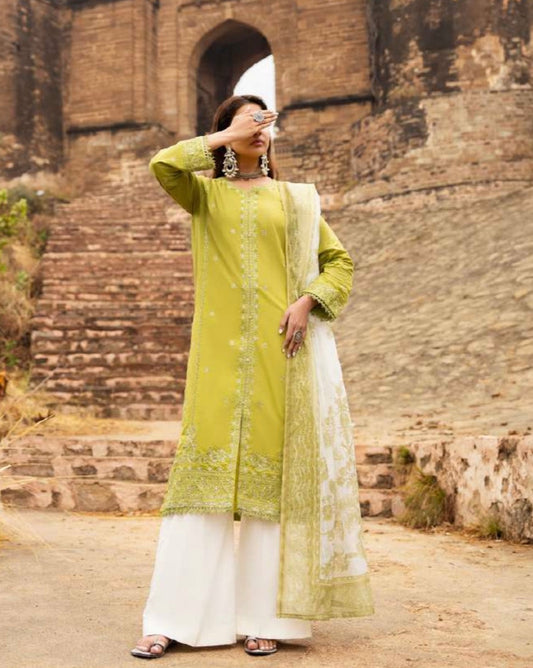 CASUALLITE ‘SKY STORIES’ | EMBROIDERED COTTON 3PC READYMADE |06