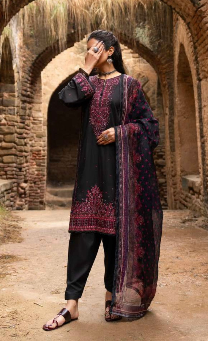 CASUALLITE ‘SKY STORIES’ | EMBROIDERED COTTON 3PC READYMADE |05