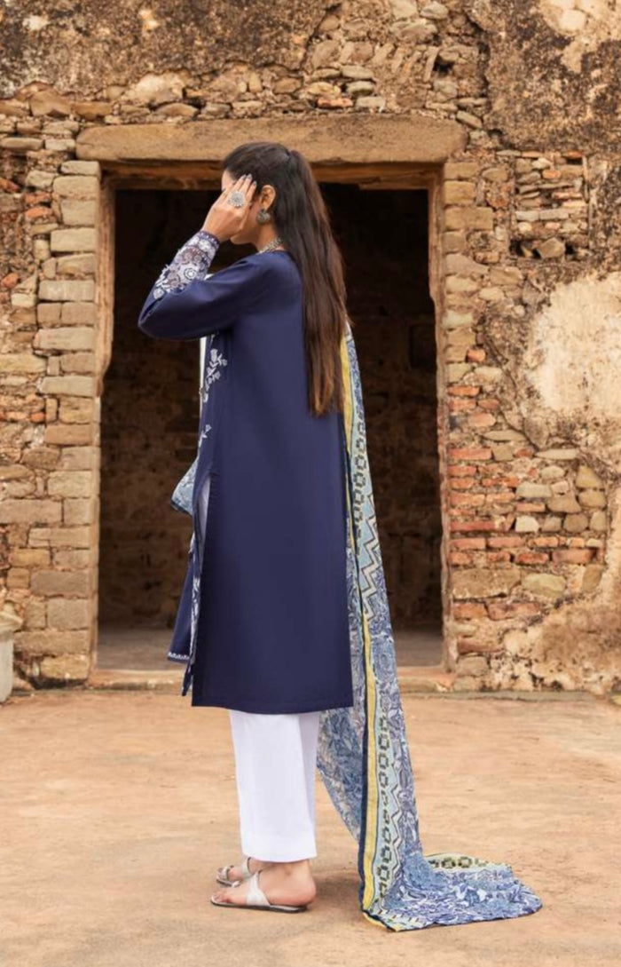 CASUALLITE ‘SKY STORIES’ | EMBROIDERED COTTON 3PC READYMADE |02