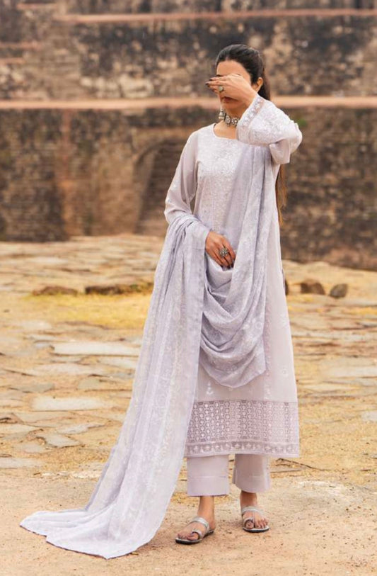 CASUALLITE ‘SKY STORIES’ | EMBROIDERED COTTON 3PC READYMADE |01