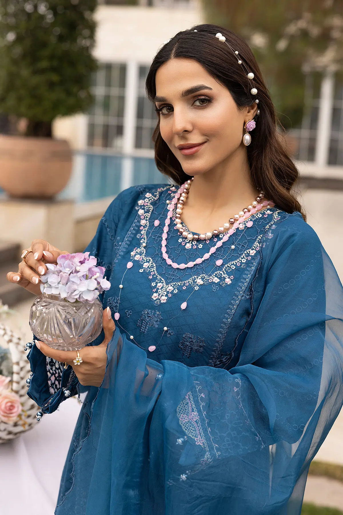 SIMRANS IVANA LUXE CHIKANKARI EID COLLECTION 3 PIECE READYMADE SUIT 788