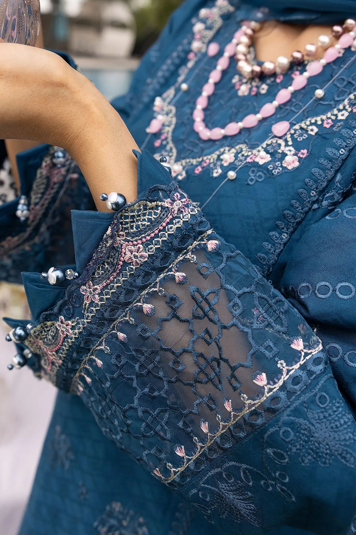 SIMRANS IVANA LUXE CHIKANKARI EID COLLECTION 3 PIECE READYMADE SUIT 788