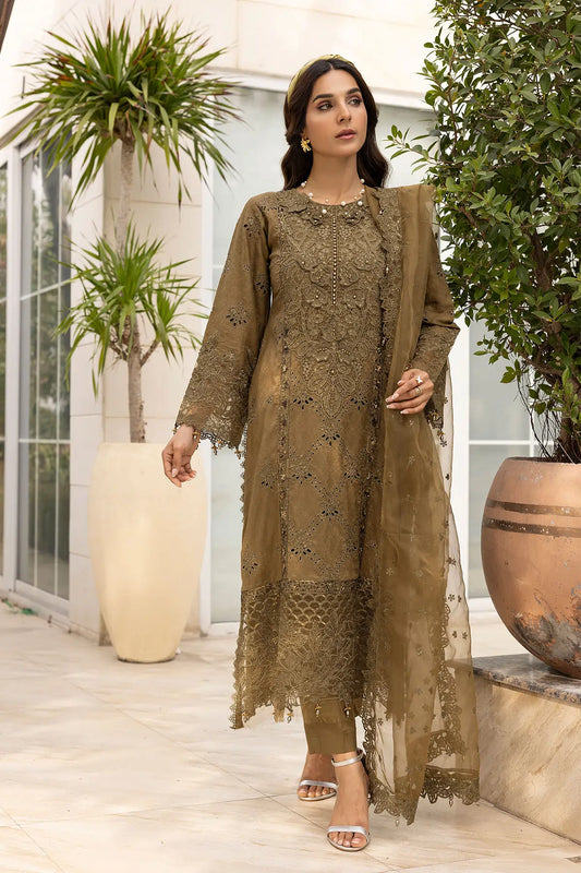 SIMRANS IVANA LUXE CHIKANKARI EID COLLECTION 3 PIECE READYMADE SUIT 789