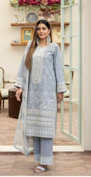 KARMA ‘AFFREEN’ | EMBROIDERED COTTON READYMADE | KC-266