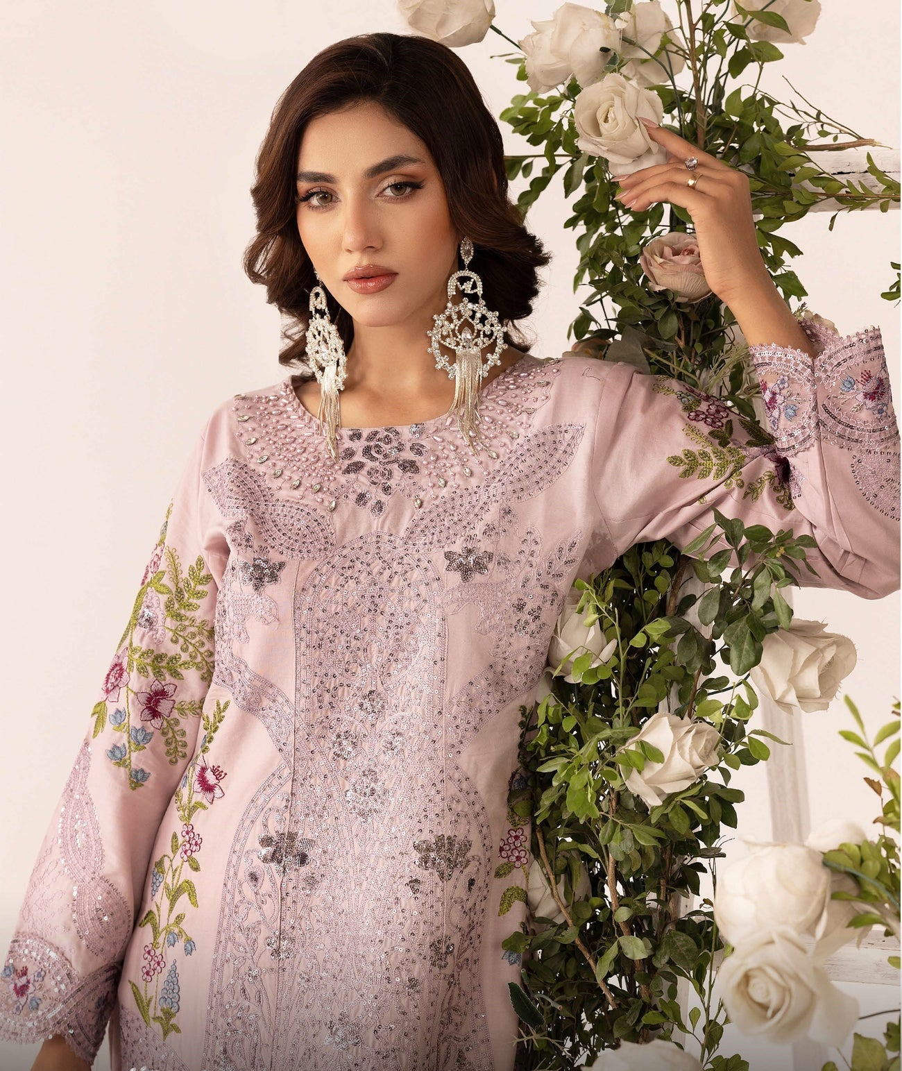 SIMRANS GRASE MARIA B FARSHI SHALWAR EMBROIDERED 3PC READYMADE 602