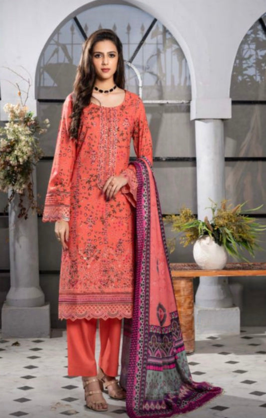 MUNIRA | EMBROIDERED LINEN READYMADE | MGL05