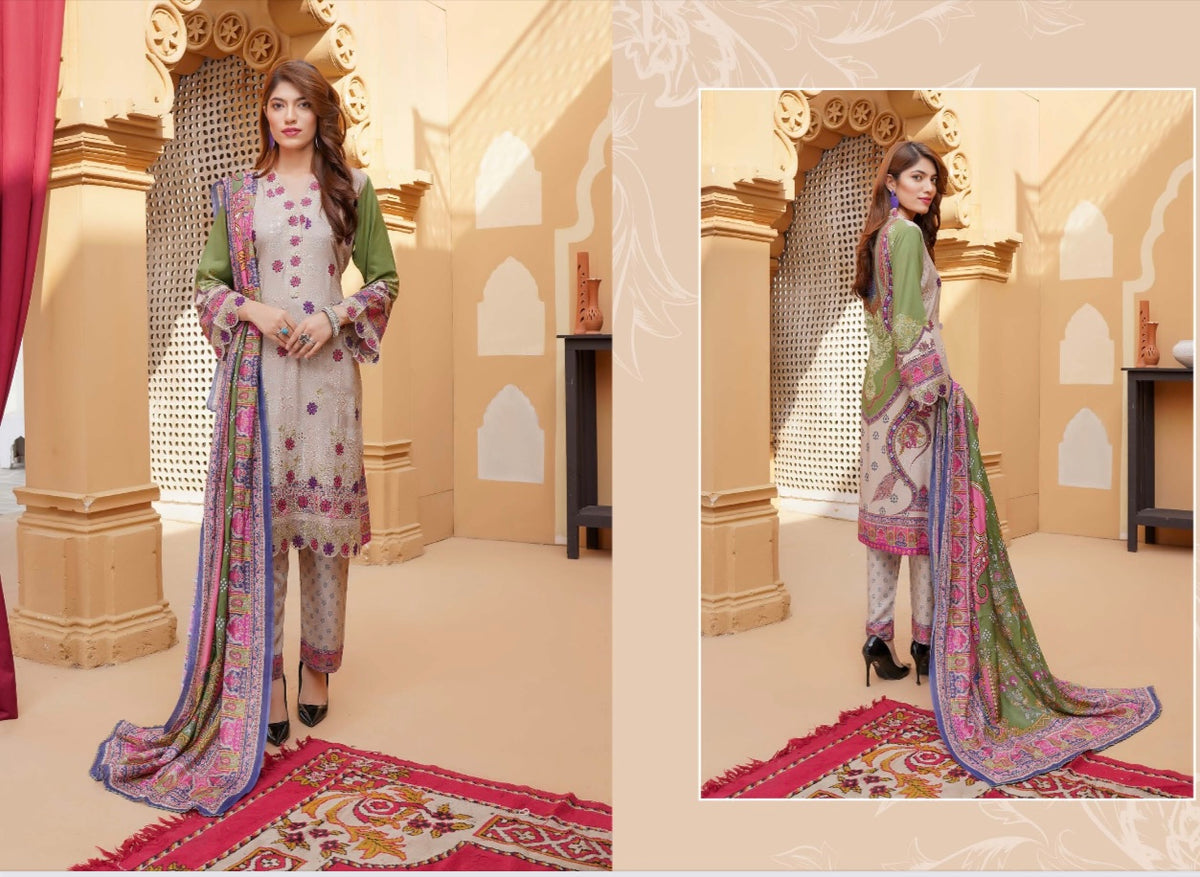 MUNIRA | EMBROIDERED DHANAK READYMADE | MM13