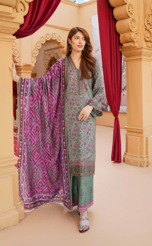 MUNIRA | EMBROIDERED DHANAK READYMADE | MH211
