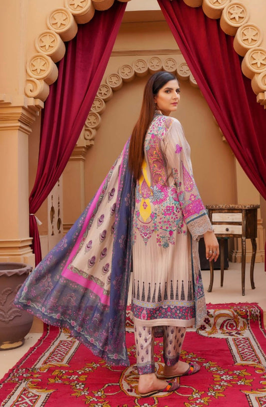 MUNIRA | EMBROIDERED DHANAK READYMADE | MC1