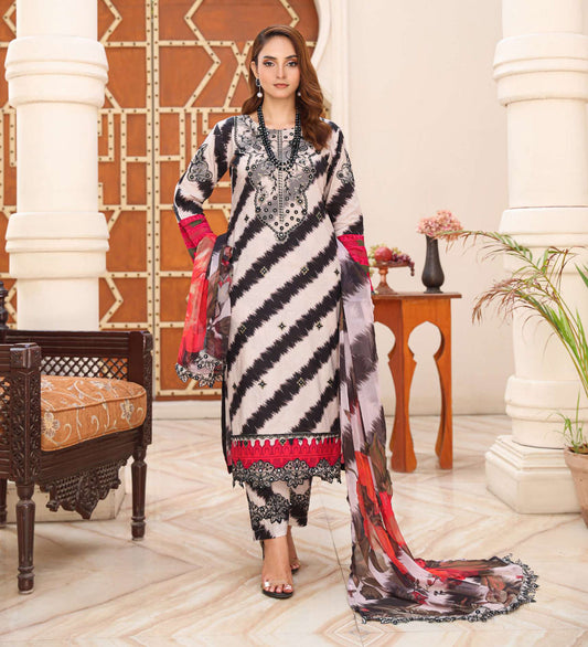 CHRIZMA LUXURY EMBROIDERED LAWN 3PC READYMADE SC01