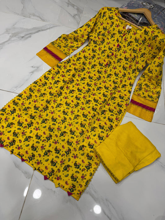 NAKHRA IZEL 2PC DIGITAL PRINTED DHANAK READYMADE SUITS -IZEL002
