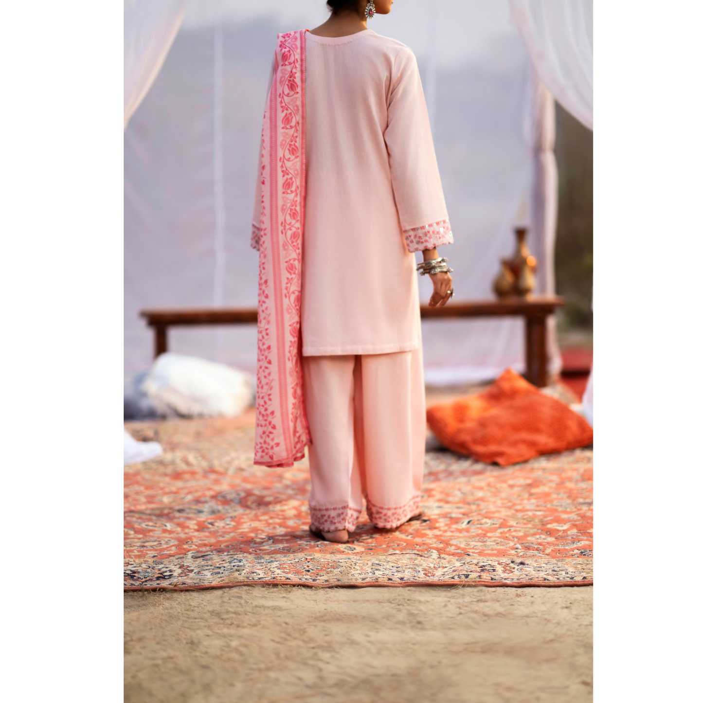 CASUALLITE ‘SPECIAL ’ | EMBROIDERED COTTON 3PC READYMADE | S1322
