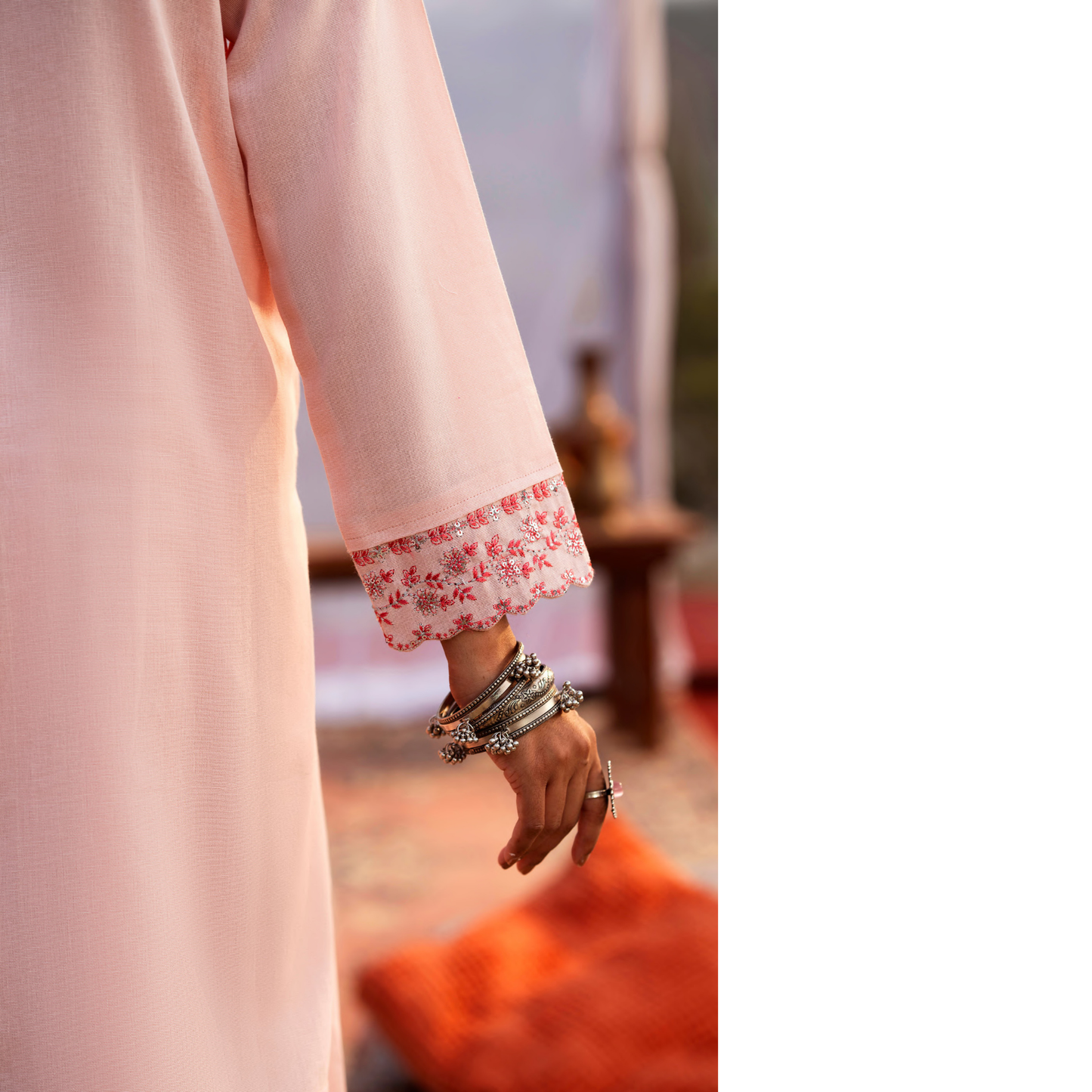 CASUALLITE ‘SPECIAL ’ | EMBROIDERED COTTON 3PC READYMADE | S1322