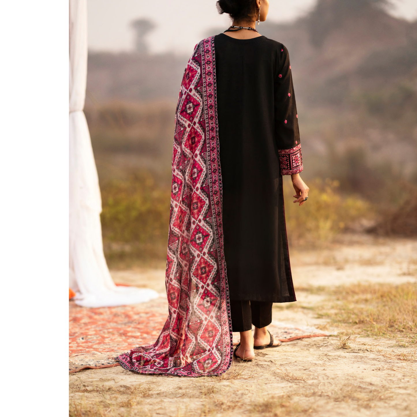 CASUALLITE ‘SPECIAL ’ | EMBROIDERED COTTON 3PC READYMADE | S1324