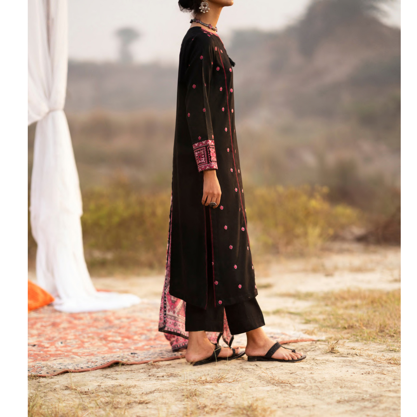 CASUALLITE ‘SPECIAL ’ | EMBROIDERED COTTON 3PC READYMADE | S1324