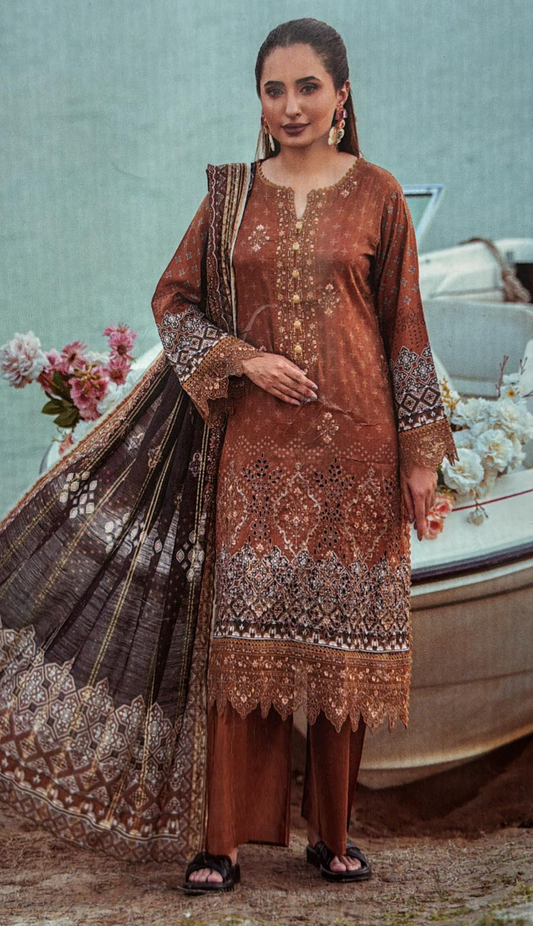 MUNIRA | EMBROIDERED LINEN READYMADE | MU40