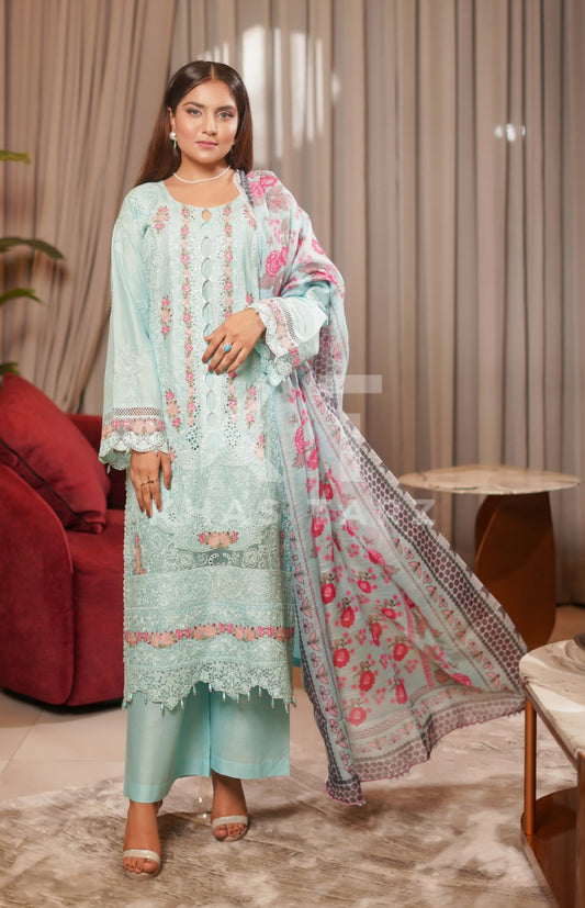 MUNIRA 3PC HEAVY EBROIDERD READYMADE | MU46