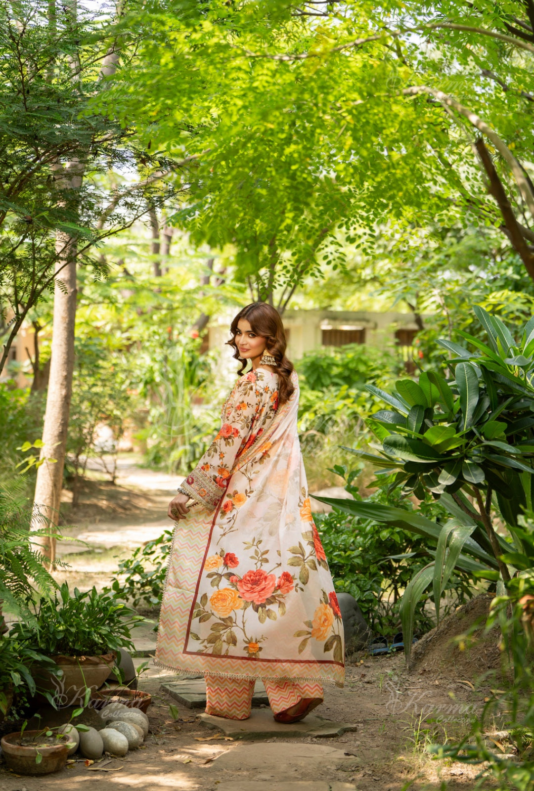 Karma Embroidered Shirt with Matte Thread Work KNC02