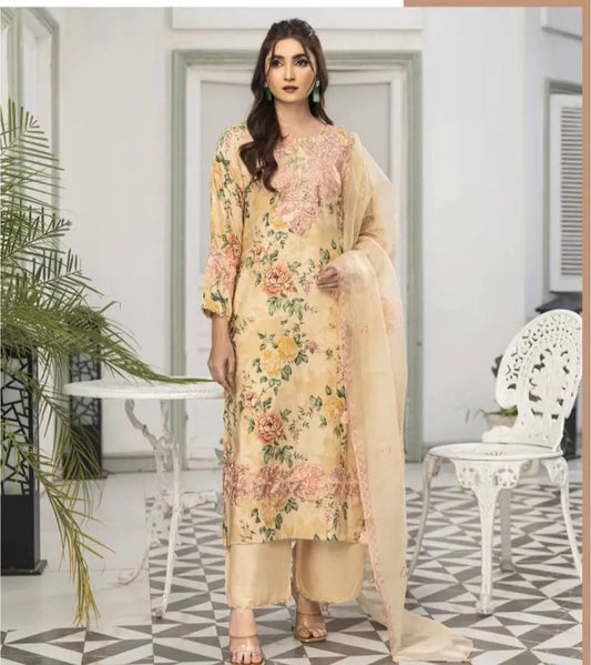 SIMRANS ‘BAHAAR VOL 2’ | EMBROIDERED LINEN READYMADE | LAC10