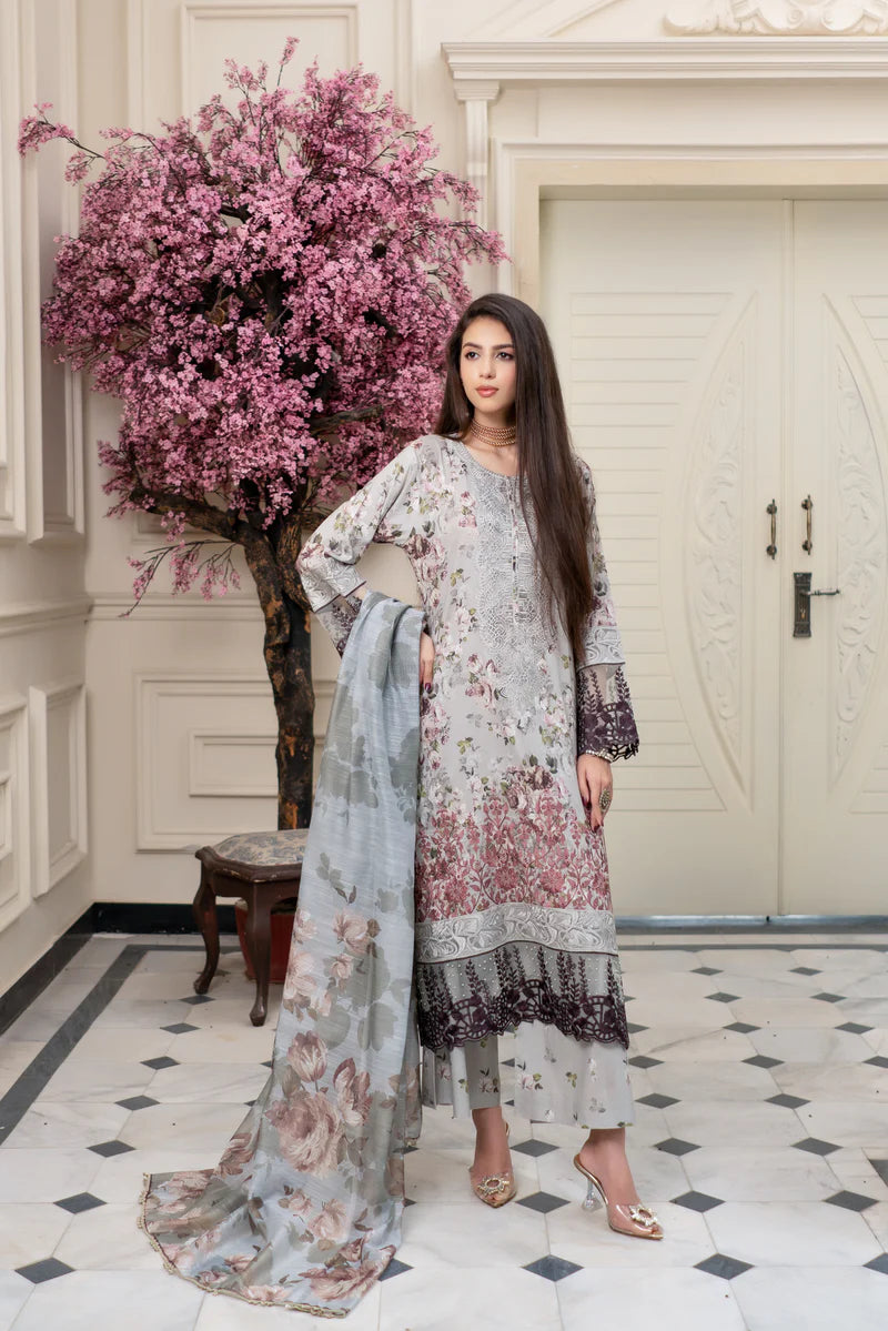 MUNIRA | EMBROIDERED LAWN READYMADE | MGL08