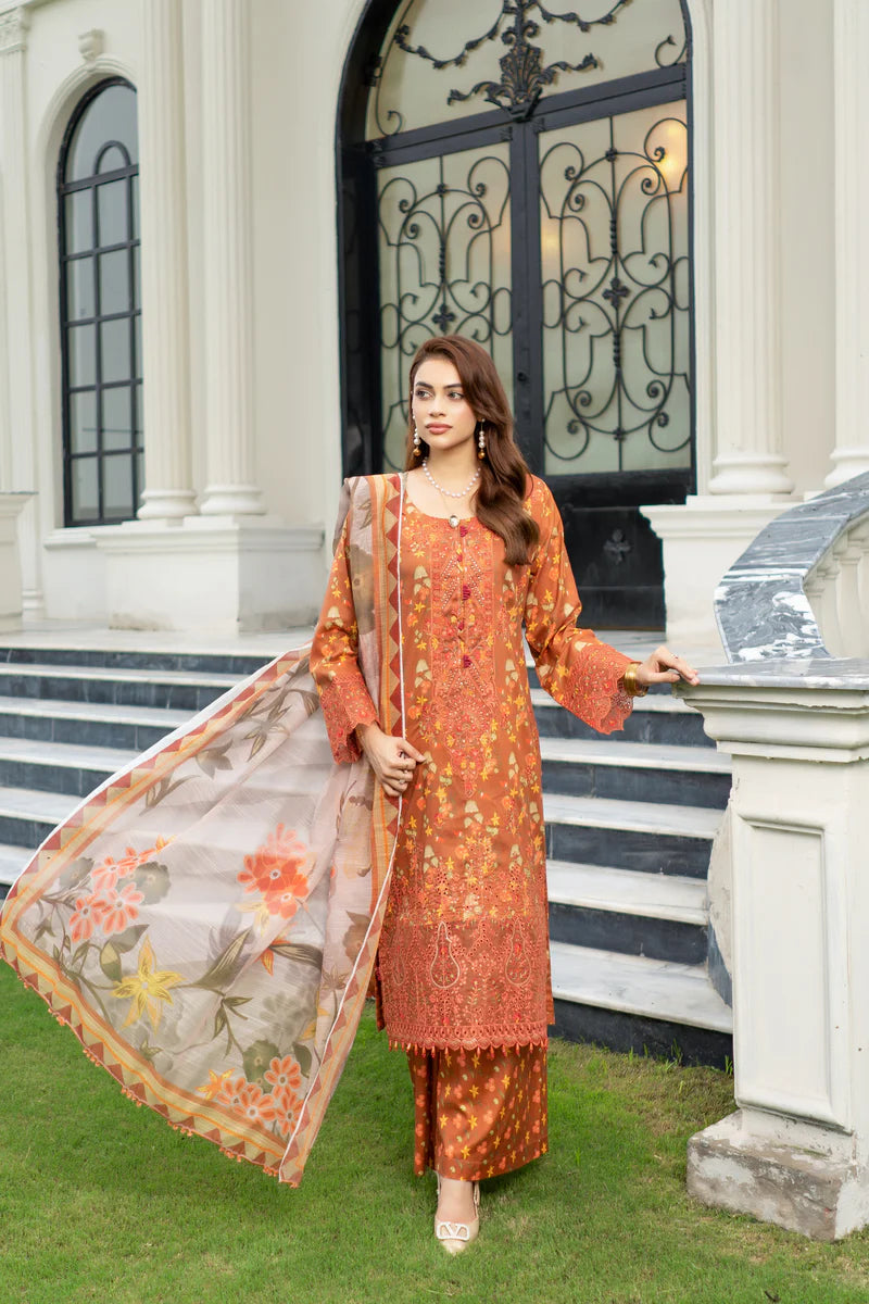 MUNIRA | EMBROIDERED LAWN READYMADE | MGL02