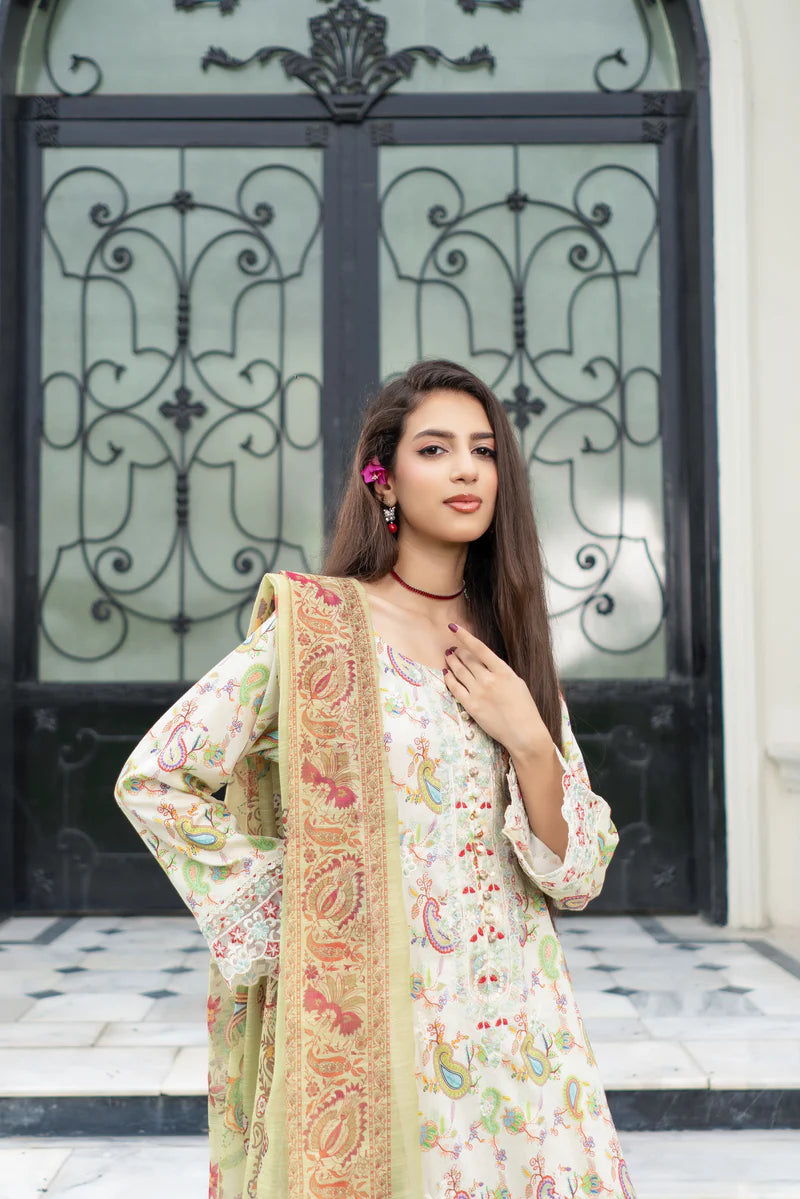 MUNIRA | EMBROIDERED LAWN READYMADE | MGL04