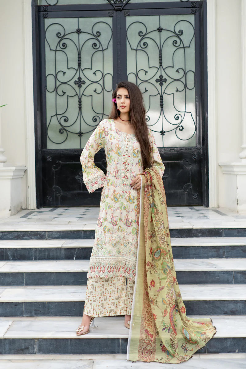 MUNIRA | EMBROIDERED LAWN READYMADE | MGL04