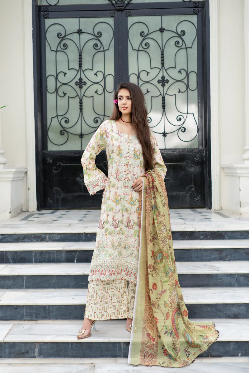 MUNIRA | EMBROIDERED LAWN READYMADE | MGL04