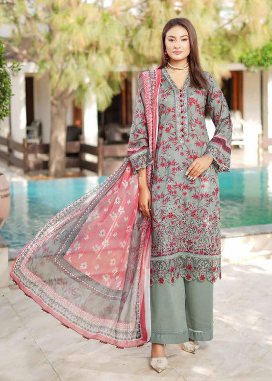 MUNIRA | EMBROIDERED LINEN READYMADE |M MGL01 - S&S