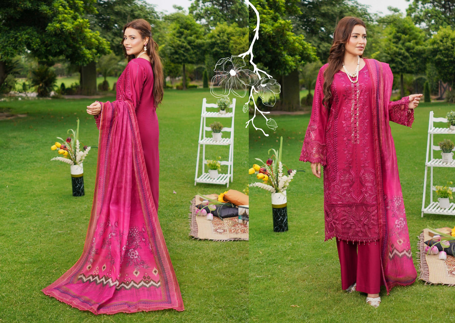 MUNIRA | EMBROIDERED LAWN READYMADE |SS29