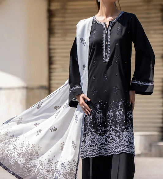 CASUALLITE ‘SPECIAL ’ | EMBROIDERED COTTON 3PC READYMADE | SAARA SPECIAL546