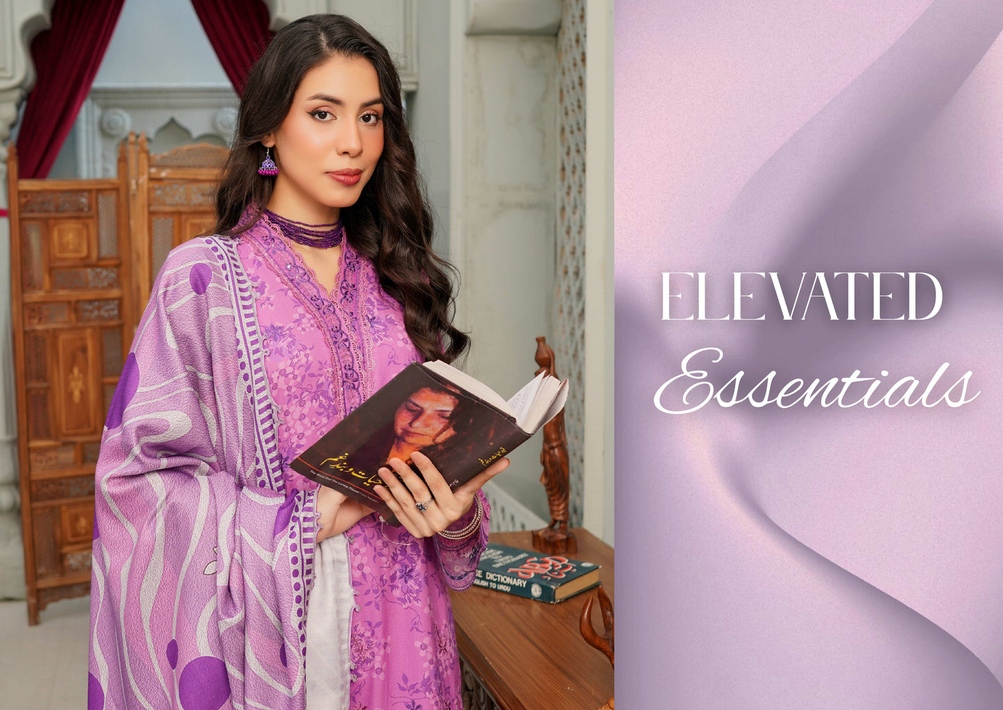 MUNIRA DHANAK EMBROIDERED 3PC READYMADE NAZ04