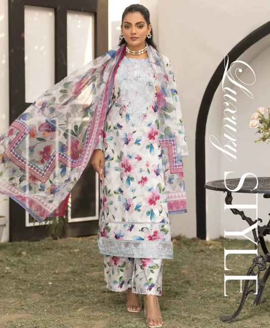 Simrans Lawn 3pc Readymade Laila 05