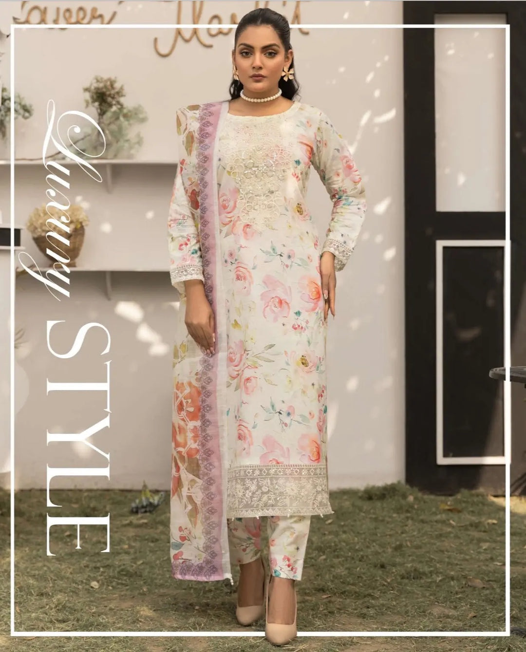 Simrans Lawn 3pc Readymade Laila 07
