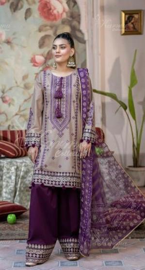 KARMA ‘AFFREEN’ | EMBROIDERED COTTON READYMADE | KC-280