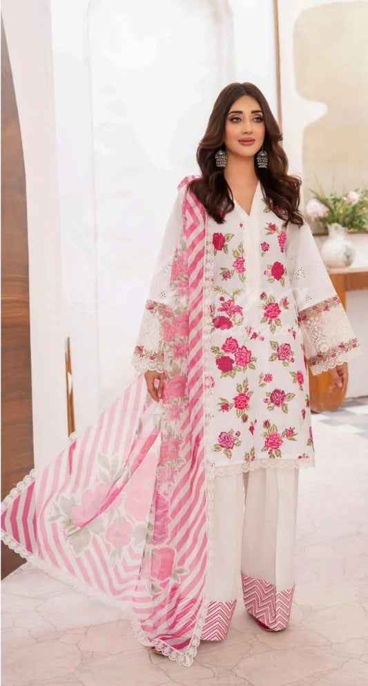 KARMA ‘AAINA’ | EMBROIDERED COTTON READYMADE TRADITIONAL & TRENDING FARSHI SHALWAR | KC-106