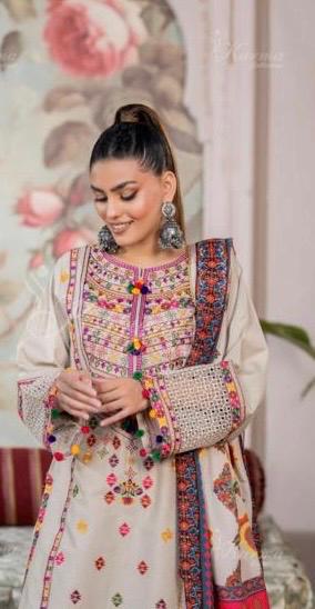 KARMA ‘AFFREEN’ | EMBROIDERED COTTON READYMADE | KC-284